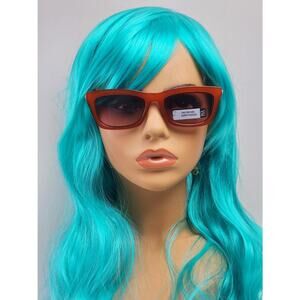 Foster Grant Full Cat Eye Frame Rust & Silver Color Metal Sunglasses 52661FGX224